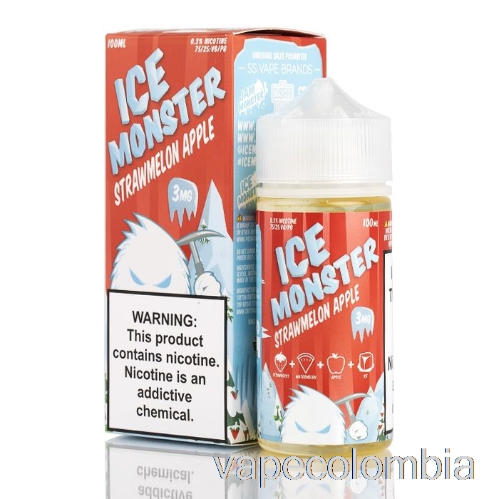 Vape Desechable Ice Melón Manzana - Ice Monster - 100ml 0mg